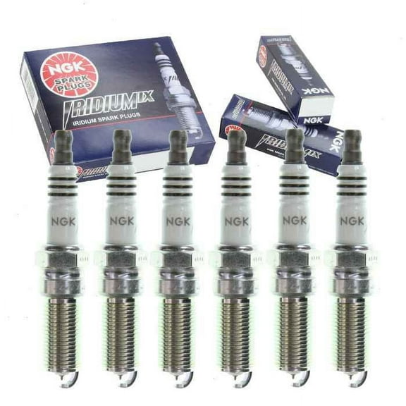 6 pc NGK Iridium IX Spark Plugs compatible with Ford Transit-350 3.5L 3.7L V6 2015-2021