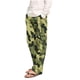 thumbnail image 1 of Pantalones de pijama largos de poliéster para hombre, informales, con estampado a cuadros, holgados y deportivos., 1 of 4