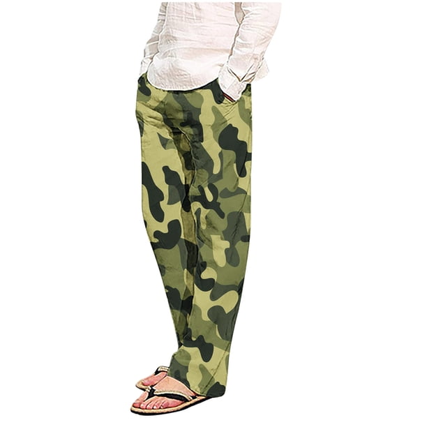 Pantalones de pijama largos de poliéster para hombre, informales, con estampado a cuadros, holgados y deportivos.