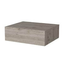 HomeRoots 5" Gray One Drawer Faux Wood Floating Nightstand