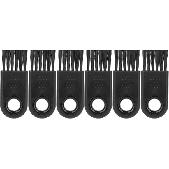 6Pcs Electric Shaver Cleaning Brush, Nylon Hair, Ergonomic Handle, PP Material, Round Hole Design, for Small Household Appliances, Computer Accessories Household Cleaning