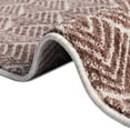 thumbnail image 5 of Unique Loom Eco Trellis Collection Area Rug - Osage (7' Round Dusty Rose/Ivory), 5 of 11