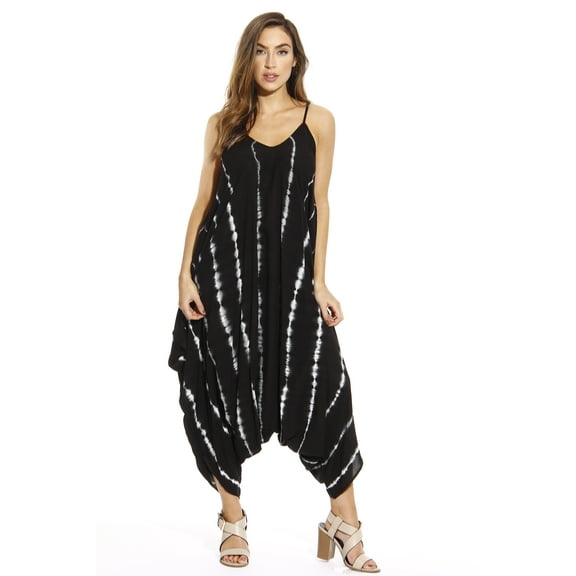 Riviera Sun Jumpsuit / Jumpsuits for Women (Black / White, Small)