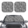thumbnail image 2 of Wukai Zebra Skin Print Windshield Sun Shade, Car Front Window Shades Sunshade Cover Sun Visor Shield Block Automotive Interior Protector Blocks UV Rays-Large, 2 of 6