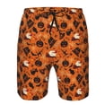 thumbnail image 3 of Balery Retro Halloween Traje de Baño Estilo Hawaiano para Hombre, Shorts de Secado Rápido con Bolsillos-Medium, 3 of 6