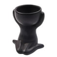 thumbnail image 2 of Decoración de jarrones DYNWAVEMX Escultura con forma de cuerpo accesorios para fotografía adecuados para oficina en hogar Negro 6x6x9.5cm Macetas para plantas suculentas, 2 of 8