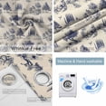 thumbnail image 4 of Farmhouse Country Blackout Curtains for Bedroom/Living Room, Thermal Insulated Kitchen Curtains, Vintage Trees Rustic French Garden Birds Grommet Darkening Window Treatment Drapes 52"x72"x2, 4 of 8