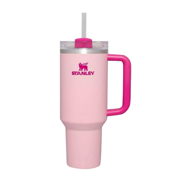 Stanley Quencher 40 Onzas - Vaso de acero inoxidable aislado al vacío, con agarradera tapa y popote, termo para bebidas calientes y frías, 1.180 L