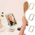 thumbnail image 2 of Lilixerw Wave-Shaped Table Desk Vanity Makeup Mirror,Portable Folding Mirror Cute Travel Make Up Mirror,for Standing Hanging Home Decoration, 2 of 6