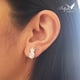 thumbnail image 3 of Aretes de plata .925 BELLAPLATA MF broquel Piñas de plata con cortes diamantados, 3 of 4