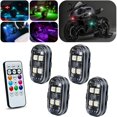 thumbnail image 1 of Luces estroboscópicas LED inalámbricas GSOWO, 4 piezas, 8 colores, USB-C, 1 of 9