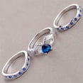 thumbnail image 7 of HOOUN Gorgeous 925 Silver Cubic Zirconia Rings Women Wedding Bride Jewelry Size 6-10-#10-11, 7 of 7