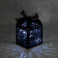 thumbnail image 3 of Cajas de regalo COTOPHER, 100 unidades, negras, cortadas con láser, 5 x 5 x 7 cm, 3 of 6