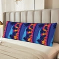 thumbnail image 2 of Honeii Beach with Palm Trees Print Long Body Pillowcase 20x54 in,Body Pillow Cover with Zipper,Large Body Pillowcase,Soft Bed Decorative, 2 of 7