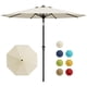 thumbnail image 1 of QinaQin Sombrilla para patio de 10 pies, paraguas de mesa para exterior con manivela suave, inclinación con botón y 8 varillas resistentes, protección UV e impermeable para jardín o terraza, 1 of 7