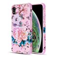 thumbnail image 1 of THE TOUGH CORNERS UV COATED CASE W FULL PRINT FOR IPHONE XR- BLACK GEMSTONE LUXMO No, 1 of 8
