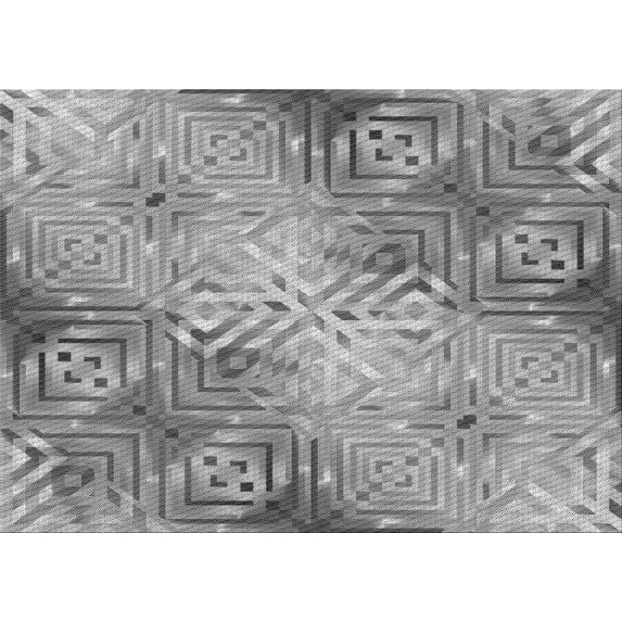 Ahgly Company Machine Washable Indoor Rectangle Transitional Smokey Gray Area Rugs, 3' x 5'