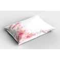 thumbnail image 2 of Ambesonne Green Flower Pillow Sham 2 Pack, Romance Watercolor, 36"x20", Blush Pale Green White, 2 of 3
