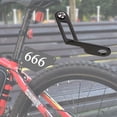 thumbnail image 4 of Soporte para placa de matrícula de carrera de bicicleta de aleación de aluminio duradera ZTTO (negro), 4 of 9