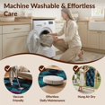 thumbnail image 5 of Design&I 9'x12' Washable Area Rug Vinyl Record Cd Retro Funky Wave Tapete Redondo Groovy Wet Music Refined for Great Room, Large Living Giant Skid-Resistant, 5 of 7