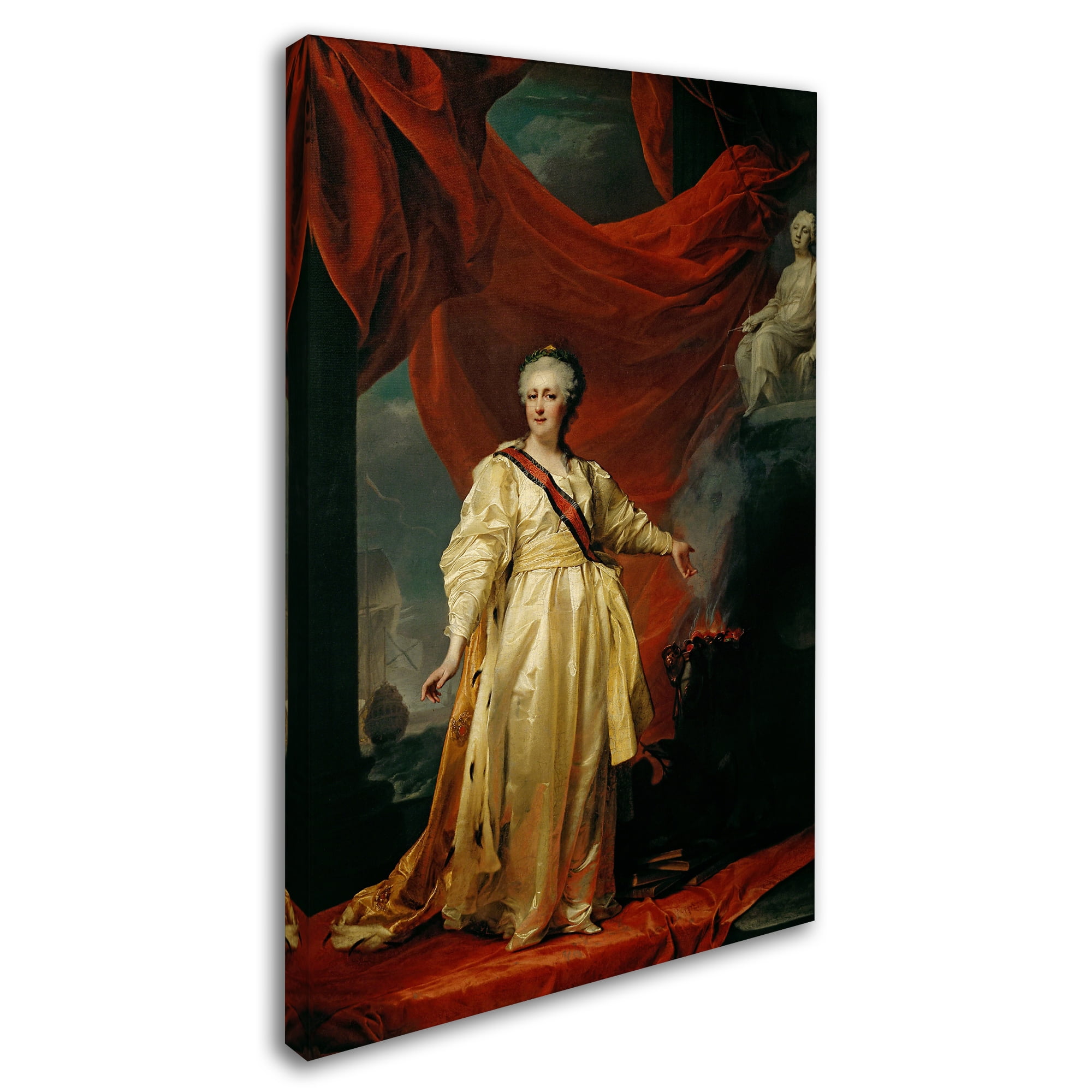 Dmitry Levitsky 'Portrait Of Catherine Ii' Canvas Art