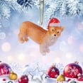 thumbnail image 2 of Tkrady Christmas Ornaments-Christmas Animal Ornament Acrylic Santa Hat Animal Ornament Christmas Tree Decoration, 2 of 6