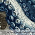 thumbnail image 3 of Octopus Waterproof Shower Curtain Set with Hooks, Printed Bathroom Decoration - Curtain Sets for Bathroom Curtains, 3 of 5