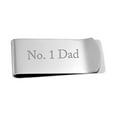 thumbnail image 4 of Bling Jewelry Mens Basic Large Wide Strong Money Clip Card Holder Silver Plated Stainless Steel, 4 of 6