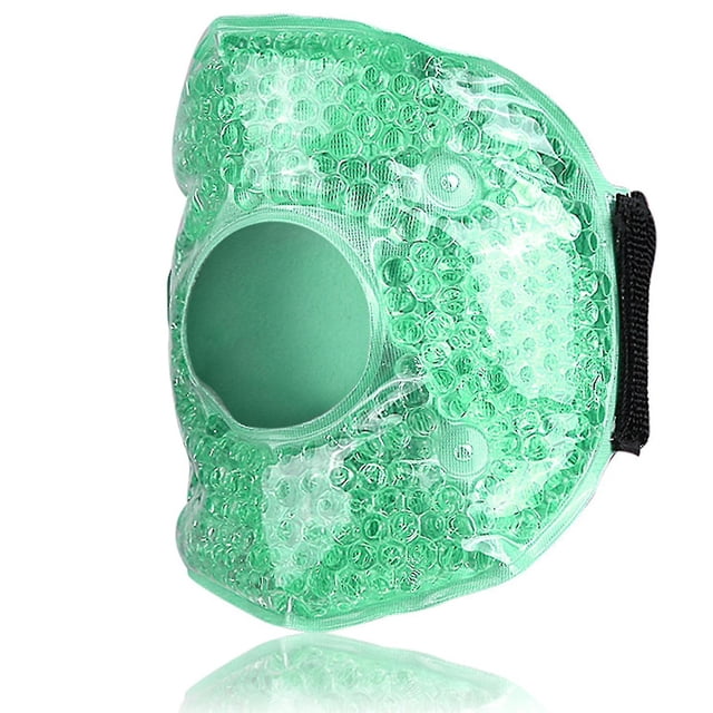 Compresa de hielo para aliviar el dolor de rodilla, compresa fría y caliente reutilizable, paquete de gel refrescante con perlas para muñeca, rodilla y tobillo