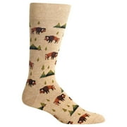 Bison Hemp Heather Mens Crew Socks