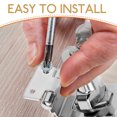 thumbnail image 3 of GETAJGHSD 1Set File Cabinet Lock for Home Use in Silver and Square Shape, 3 of 7