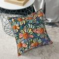 thumbnail image 6 of Square Throw Pillow Covers with Core, Daisy Watercolor Print Pillows for Sofa Beds, 16 x 16 inches Multicolor, 6 of 9