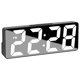 thumbnail image 2 of Reloj despertador digital LED simple con pantalla digital grande, moderno, con múltiples configuraciones, para escritorio, mesita de noche, estudio, cocina, espejo, reloj despertador digital, 2 of 6