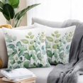 thumbnail image 3 of Outdoor Pillow Cover Ombre Green Leaf Set of 2 Waterproof Throw Pillowcases Watercolor Plant Decorative Patio Furniture Pillows for Couch Garden Indoor & Outdoor Use, 3 of 9