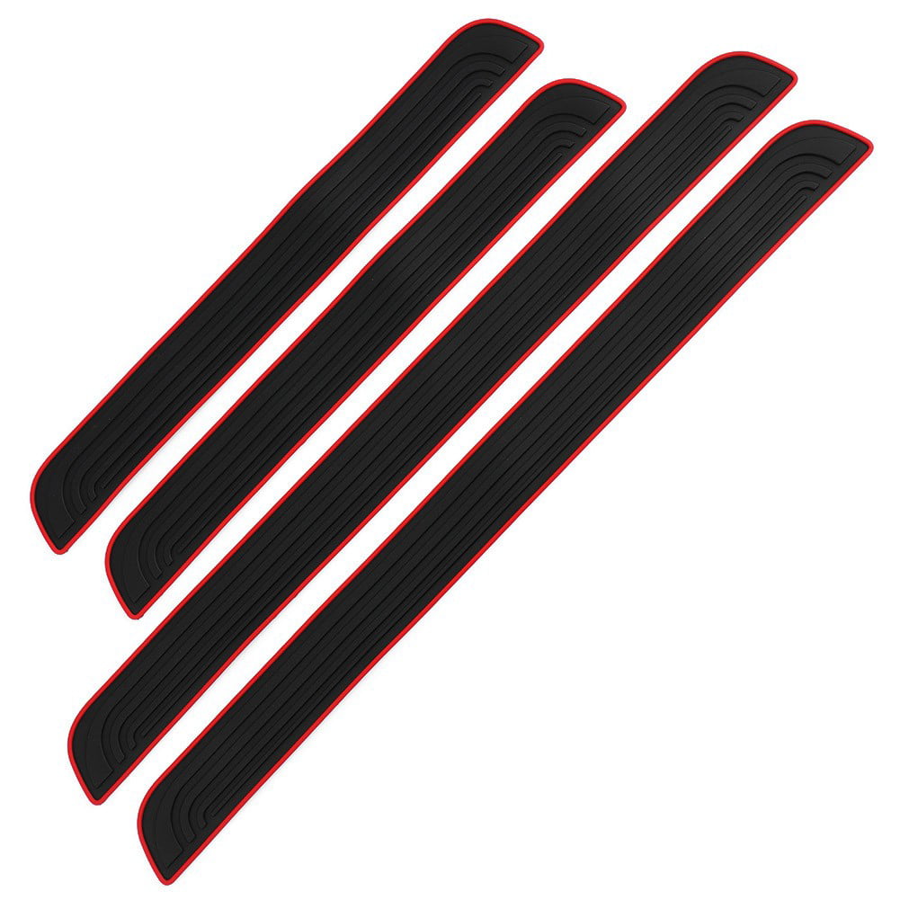  Colorlife Door Sill Plate Protectors for Car 4 Pcs Universal  Door Entry Guards Sill Scuff Cover Panel Step Protector, Welcome Pedal  Protector Cover 4 Pcs/Set Black : Automotive