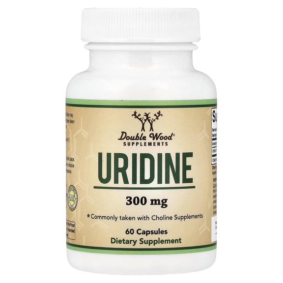 Double Wood Supplements Uridine, 300 mg, 60 Capsules