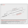thumbnail image 2 of 48 Inches Length Modern Door Handles in Dark Mahogany Birch Wood Brushed Ends Finish, Stainless Steel Handle Pulls for Wood Glass Metal Front Doors Barn Door Sliding Doors, Cylindrical H-Shaped Bar, 2 of 13