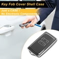 thumbnail image 3 of Funda de Llave de Auto de Silicona TPU Gris con Borde Plateado para Renault Arkana, Kangoo, Sandero, Twingo, Laguna, Kadjar - Funda de Control Remoto de 4 Botones, 3 of 6