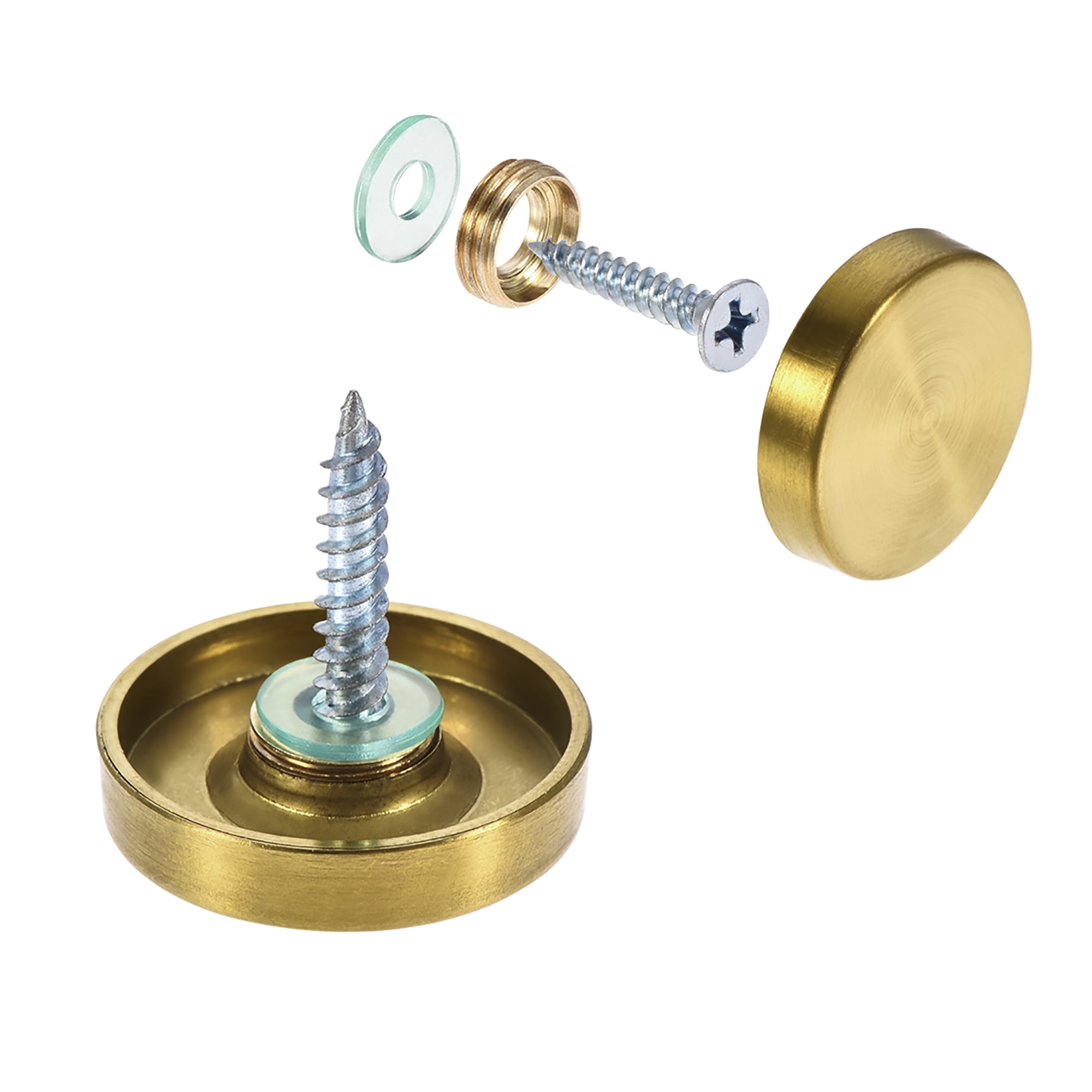 Mirror Screws, Decorative Cap Fasteners Cover Nails, Electroplated Wire