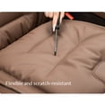 thumbnail image 5 of Skin-Friendly & Dirt-Repellent Leather Seat Cushions, Universal Thickened Non Slip Memory Foam Car Seat Cushion, Soft Comfortable & Breathable, Easy Cleaning, for Car, Office (Brown, Standard), 5 of 8