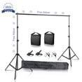 thumbnail image 1 of Fondo para estudio de vídeo y fotografía, muselina para fotografía, fondos, cuadro de lona, soporte, bolsa de transporte, 1 of 4