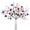 style2, variant on 4th of July Patriotic Decoration Artificial Flower Berry Stem Picks for Independence Day Table Centerpieces Decoration (White Blue Red Flower 4PCS)
