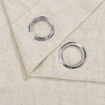 thumbnail image 4 of PHOENIGON Polyester Linen Textured Light Filtering Semi-Sheer Grommet Light weight Curtain Pair(Set of 2), 4 of 12
