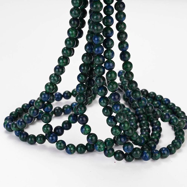 Cuenta de piedra Natural, ágatas de ojo de tigre, amazonita, Jades, piedra lunar, cuarzo, cuentas de Lava para fabricación de joyería, accesorios de pulsera DIY Deng Xun unisex