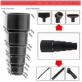 thumbnail image 2 of Universal Vacuum Attachments Kit Accessories - Includes Horse Hair Vacuum Brush, Hose Adapters for 2, 2 of 5