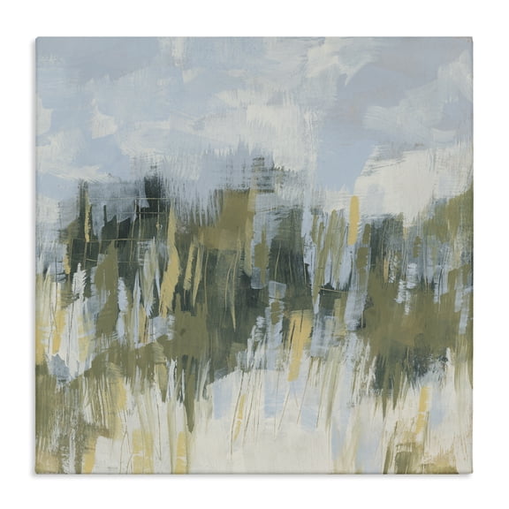 Stupell Industries Contemporary Abstract Grassy Landscape Canvas Art, 17 x 17, by June Erica Vess
