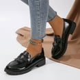 thumbnail image 4 of FAIOROI Wide Width Women Shoes Slip-on Tassel Leather Top Loafers Casual Loafer Sport Indoor Black Size 8.5, 4 of 6
