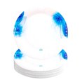thumbnail image 1 of 24 Pz Plato Desechable De Cartón Decorativo Premium Loto Azul 9 pulgadas, 1 of 5