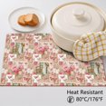 thumbnail image 5 of Placemat, Pioneer Flower Floral Print Pattern Place Mats Table Mat Set Of 2, PVC Washable Placemats for Party Kitchen Dining Decoration, 18x12 Inch, Fade Resistant, 5 of 6