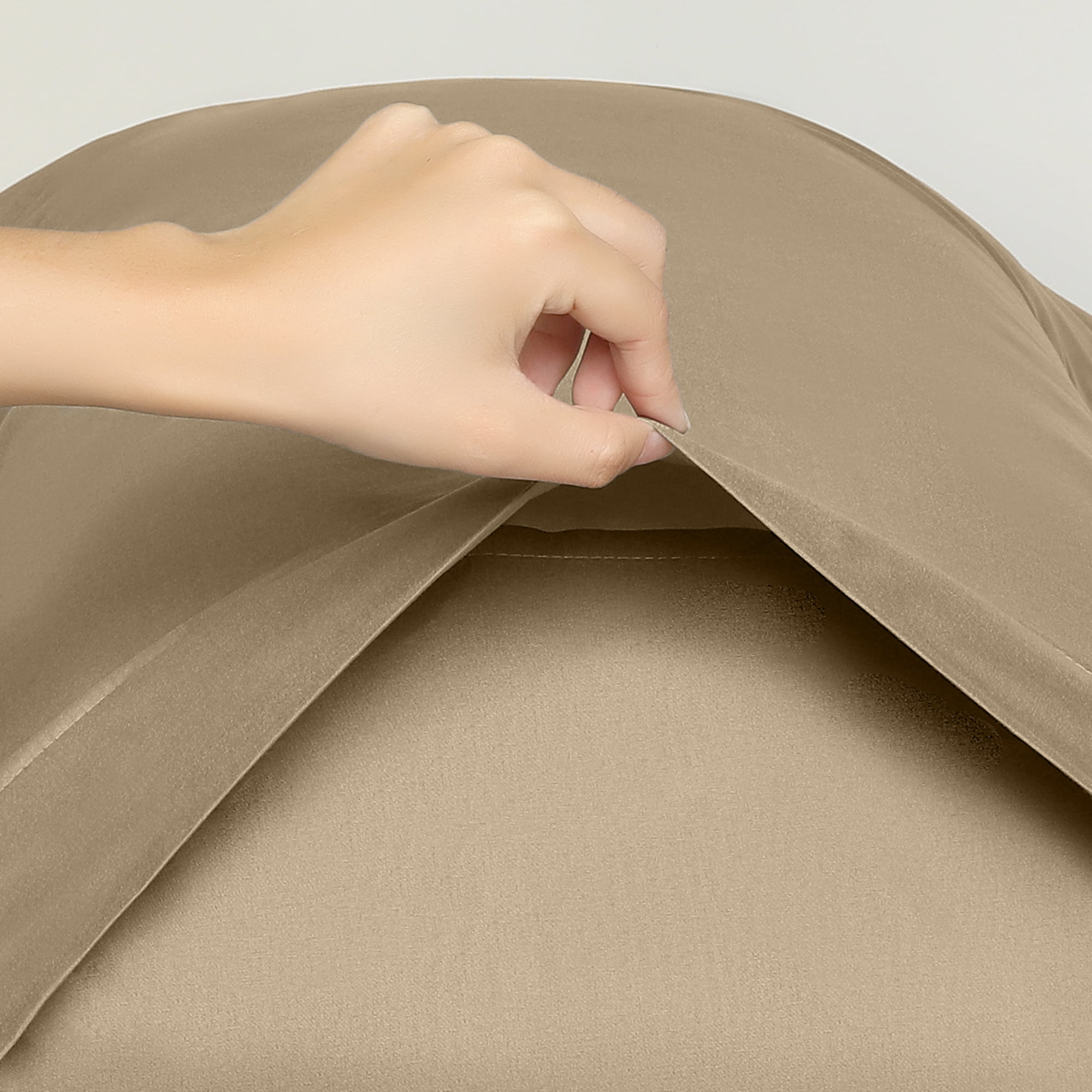 Unique Bargains Pillow Cases with Envelope Closure Pillow Covers 2 pcs Standard Camel